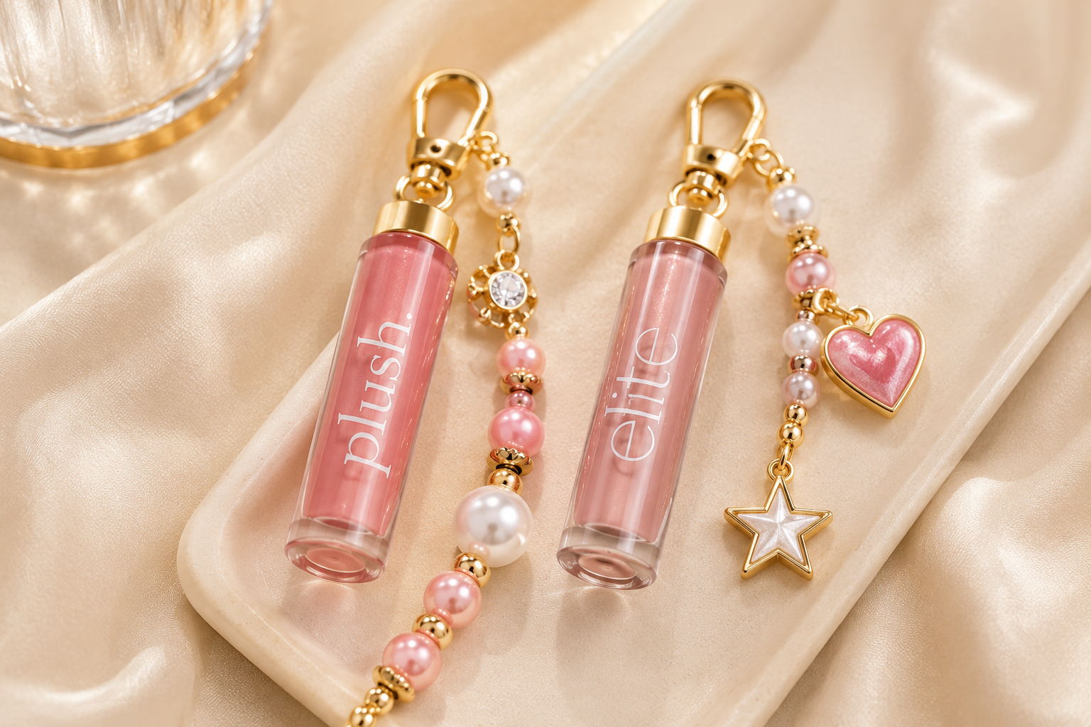 Gloss Boss Bar lip gloss charm keychain