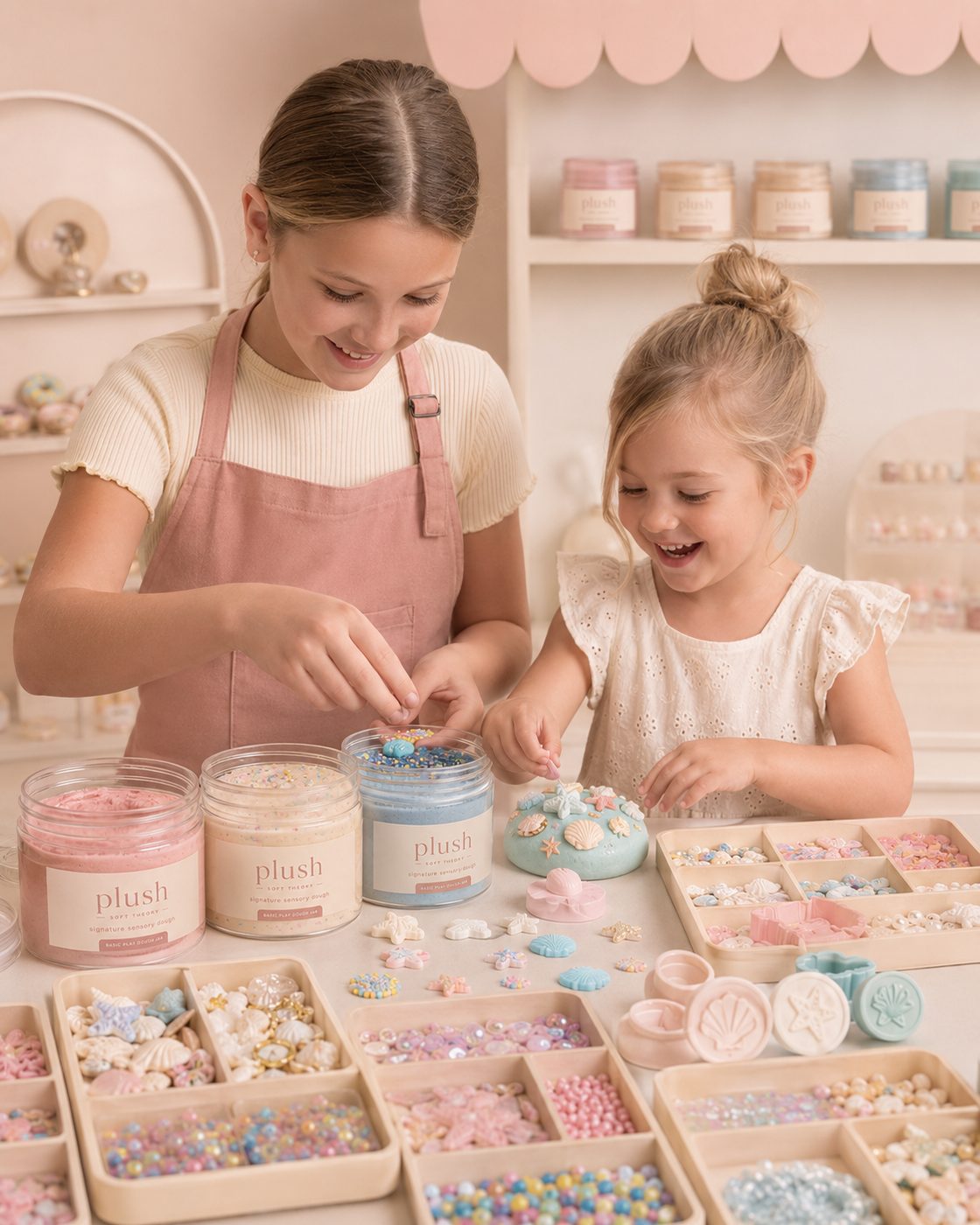 Mom and daughter with Plush Soft Theory