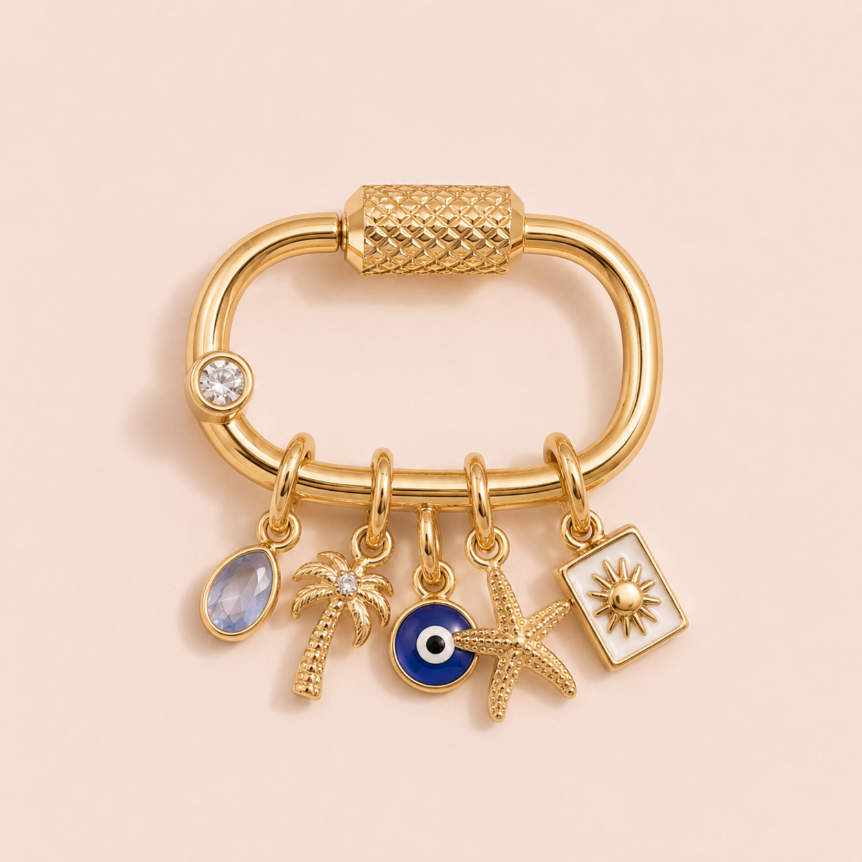 Mini Carabiner Lock Charm